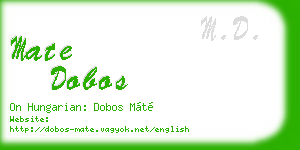 mate dobos business card